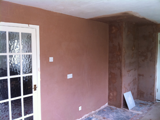 remove built in cupboard and replaster startford upon avon