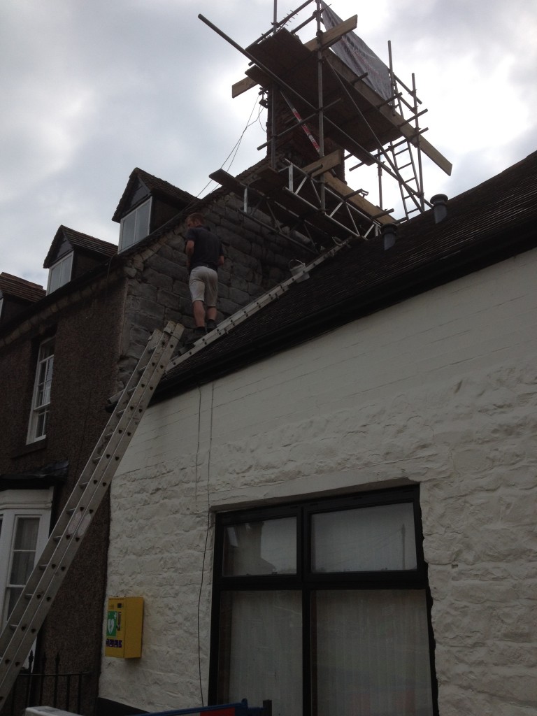 chimney repointing and gable repairs